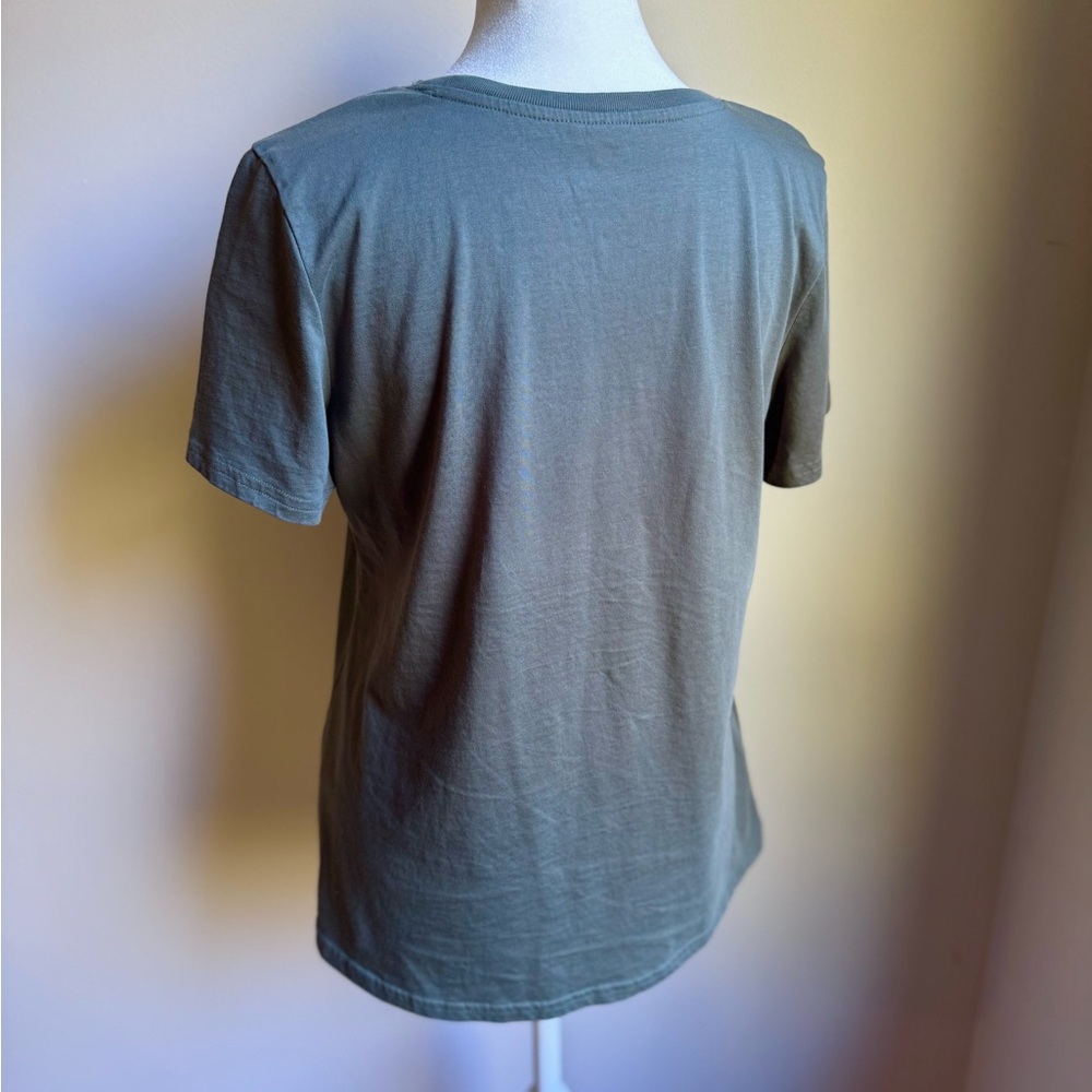 Pact Softspun Organic Cotton Crewneck Tee Shirt Women’s Green Size Small - Picture 5 of 5